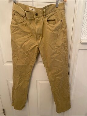 Men's Tan Casual Chino Pants Onward Reserve Sz Waist 35 Length 32
